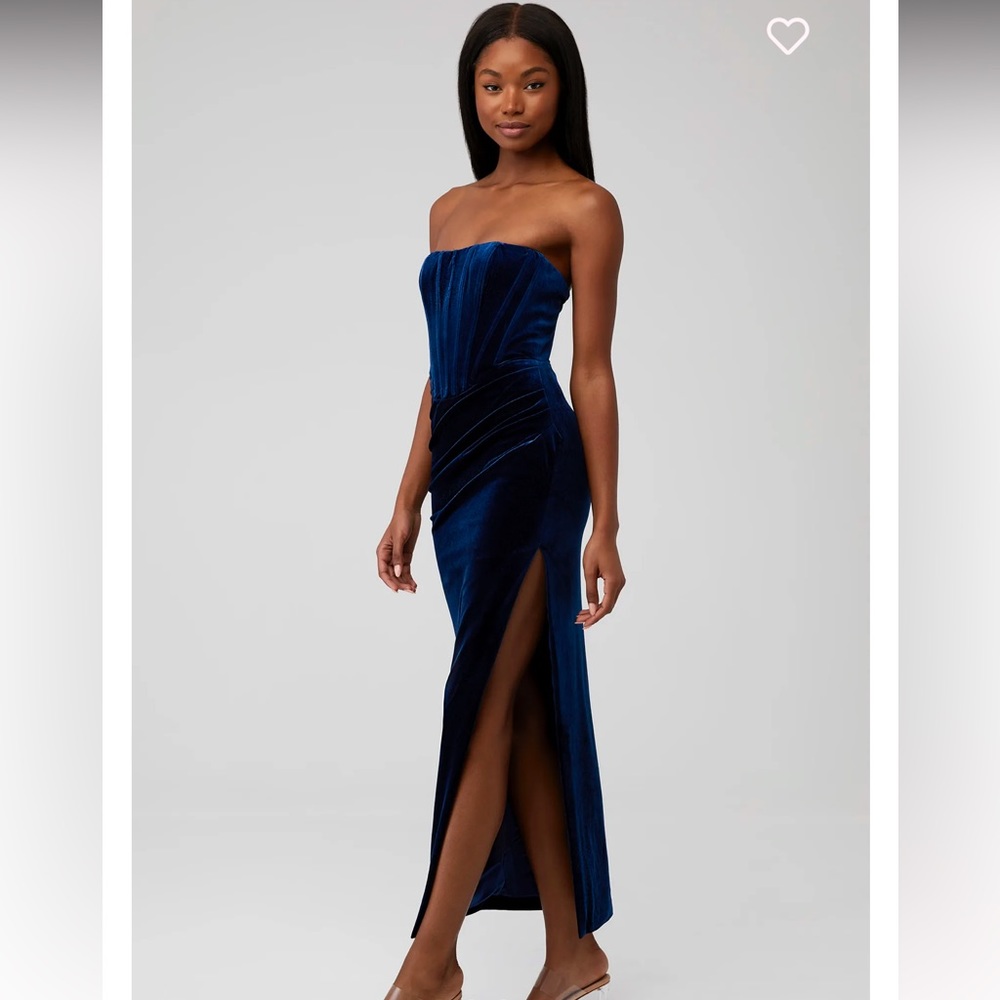 Bardot EVERLASTING VELOUR MIDI DRESS